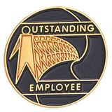 Blank Recognition Award Lapel Pins (Outstanding Employee), 3/4