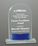 Custom Medium Premium Crystal Arch Award with Blue Accent (7 3/4"), Price/piece