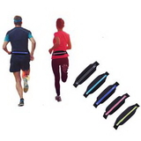 Custom Spandex Sport Fanny Pack With Reflective Strip, 9 4/5