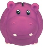 Custom Rubber Basketball Shaped Hippo Dog Toy