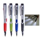Custom LED Ballpoint Light Pen,with digital full color process, 5 1/2