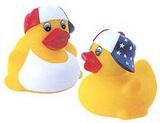Custom Rubber Patriotic Duck, 3 1/2