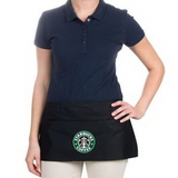 Custom Black 3 pockets ployester waist apron