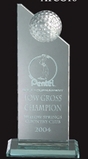 Custom Golf Pinnacle Award - Small, 6 1/2