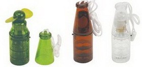Custom Bottle Shape Mini Fan, 1 1/2" L x 1 1/2" W x 4 3/4" H