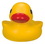 Custom Medium Rubber Duck Toy, 5 1/2" L x 3 5/8" W x 4" H, Price/piece