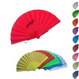 Custom Summer Plastic Foldable Hand Fan, 8 1/4