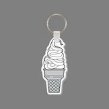 Key Ring & Punch Tag - Soft Serve Ice Cream Cone