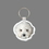 Custom Key Ring & Full Color Punch Tag - Bichon Frise Face, Price/piece
