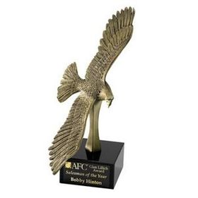 Custom Small Pewter Eagle Award, 6.5" H