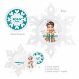 Custom Snap-In Snowflake Ornament w/ 2 1/4