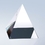 Custom Optical Crystal Clear Pyramid, Large, 3" L x 3" W x 3 1/8" H, Price/piece