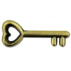 Blank Antique Key Pin, 1" L