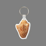 Key Ring & Full Color Punch Tag - Conch Seashell