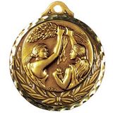 Custom Stock Victory Female Medallions / 2 3/4