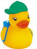 Custom Mini Rubber Student Duck