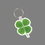 Key Ring & Full Color Punch Tag - 4 Leaf Clover, Price/piece