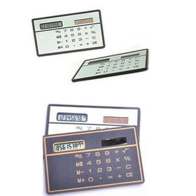 Custom Ultra Thin Solar Power Pocket Calculator