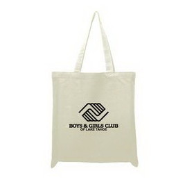 Custom Promotional Tote with Self Fabric Handles and Bottom Gusset, 15" W x 16" H x 3" D