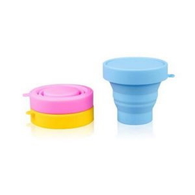 Custom Silicone Folding cups, 2 1/2" L x 3 1/2" W