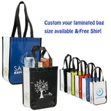 Custom Laminated 80 GSM Non-Woven Tote Bag - 100 percent Green/ Recyclable & Durable, 16