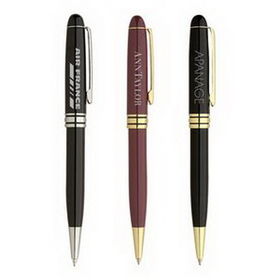 Custom The Milano Blanc Pen, Ballpoint Pen, 5.375" L