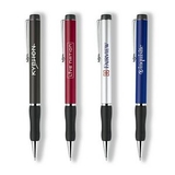 Custom The Metal Collection Twist Action Ballpoint Pen w/ Rubber Grip