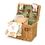 Custom Napa Botanica 12.5" Picnic Basket w/ Wine & Cheese Service for 2 (Floral), Price/piece