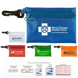 Custom Take-A-Long First Aid Kit #2 w/ Translucent Vinyl Zipper Pouch