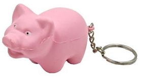 Custom Pig Keychain Stress Reliever Toy