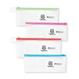 Custom Assorted Color Pouch w/ Business Card Slot