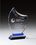 Custom Colored Glass Award with Colored Accents (5"x8"), Price/piece