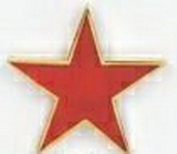 Custom Red Star Stock Cast Pin