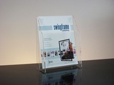 Custom 1-pocket Clear Acrylic Brochure Holder - Countertop, 9