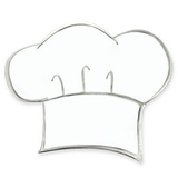 Blank Chef's Hat Pin