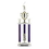 Custom Silver Splash Riser & Figure Topped 3-Column Trophy w/Cup & 2" Insert (32"), Price/piece