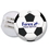 Custom Stock Soccer Design Luggage Tag Full Color front imprint, Write-on ID panels on back, 4.813" Diameter x 0.04" Thick, Price/piece