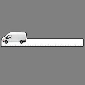 12" Ruler W/ Full Color Commercial Boxy Van