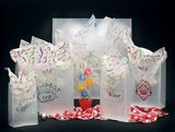 Custom Frosted Clear Poly Die Cut Bag/ 4 MIL (24