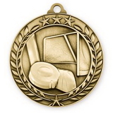 Custom 2 3/4'' Hockey Wreath Award Medallion