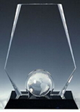 Custom 127-2507GL  - Earth Protection Award-Optic Crystal