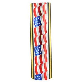 Blank U.S. Flag Round Plastic Column (1 3/4")(Without Base)