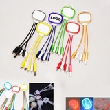 Custom 4-in-1 Charger Cable with LED light, 6