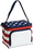 Custom Stars & Stripes 6 Can Cooler/ Lunch Bag, 8.5" W X 6" H X 6" D, Price/piece