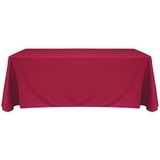 6' Blank Solid Color Polyester Table Throw - Brick