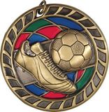 Custom Stained Glass Soccer Medal, 2.5
