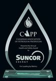 Custom Teardrop Glass Award, 7.25