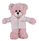 Custom Soft Plush Pink Bear in Doctor's Jacket 8