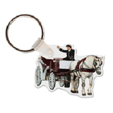 Custom Horse & Carriage Key Tag