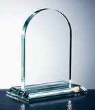 Custom 114-G8406L  - Egyptian Arch Award-Jade Glass